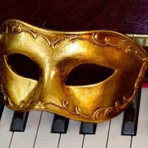 Antonio Gold Mens Masquerade Mask