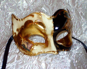 Black Gold Mans Mask