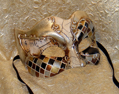 Melodramatic Zane Silver Large Mens Masquerade Mask