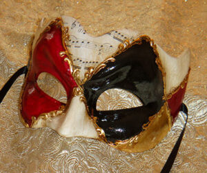 Ruby Zane Large Masquerade Mask