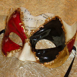 Ruby Zane Large Masquerade Mask