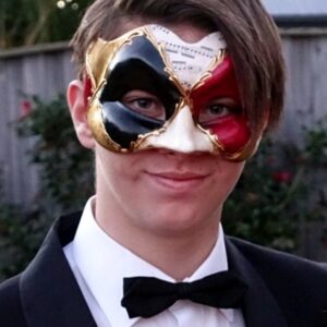 Large Masquerade Mask Ruby Zane