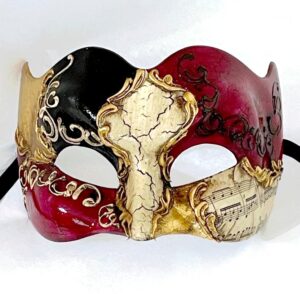 Red Large Mans Masquerade Mask