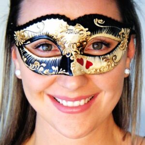 Queen of Hearts Masquerade Mask