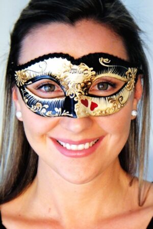 Queen of Hearts Masquerade Mask
