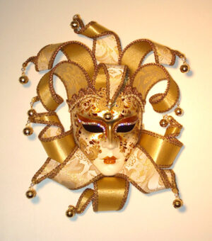 Diana Elizabethan Mask for Home Decor Gold