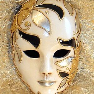 Tropicana Moonlight Large Hand Painted Italian Ceramic Mask