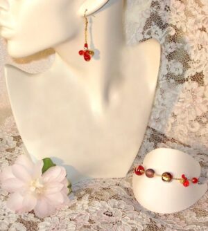 Murano Glass Jewellery Forever Set Red