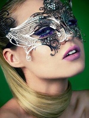 Silver Angel Wings Masquerade Mask