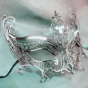 Silver Mask Angel Wings