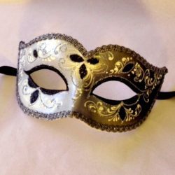 Nikita Silver Masquerade Mask - Italian Made