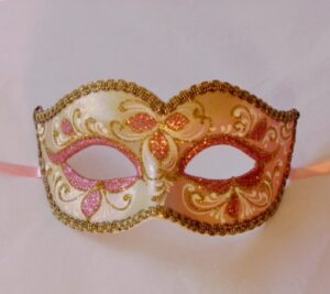 Anika Rose Gold Venetian Mask