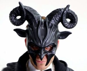 Sinsister Goat Mask with Horns