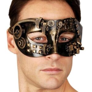 Steampunk Mask for Masquerade - Gold