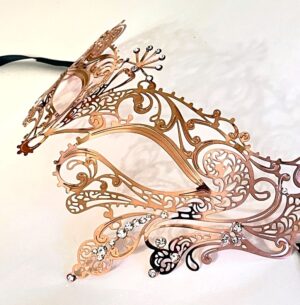 exotic-rose-gold-masquerade-mask