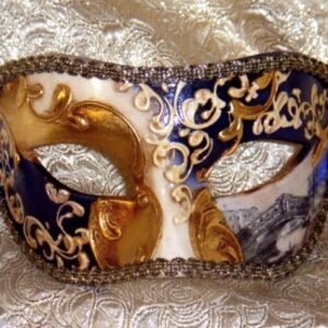 Navy Blue Masquerade Mask