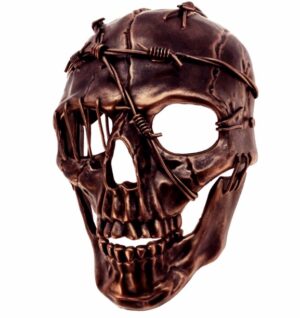 Pirate Skull Mask Copper Barbed