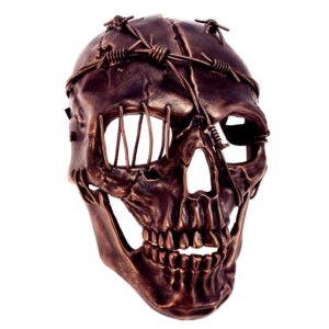 Pirate Skull Mask Copper Barbed