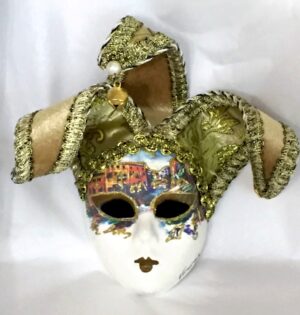 Venezia Gold Jester Mask