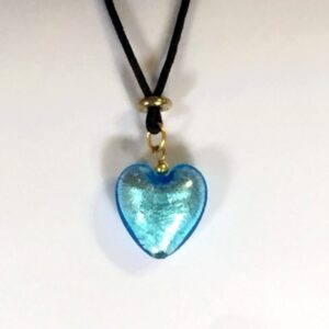 Blue Heart Necklace