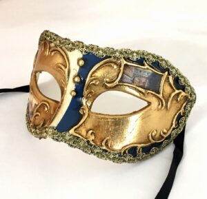 Blue Men's Masquerade Mask