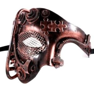 Steampunk Phantom Mask Retro Vintage Cosplay Masquerade