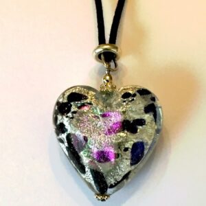 Valentine Murano Heart Necklace