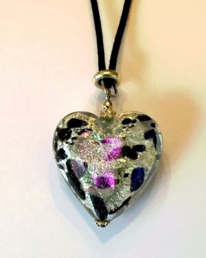 Valentine Murano Heart Necklace