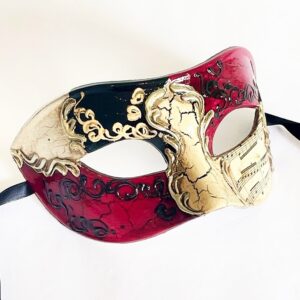 Italian-Crimson-Red-Masquerade-Mask