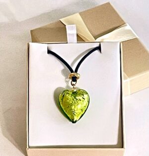chartreus-lime-murano-glass-heart