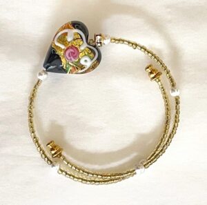 vintage-romantic-heart-murano-bracelet