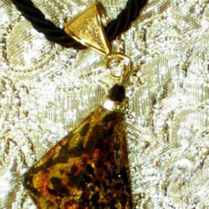 leopard pyramid necklace