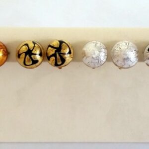 Clip on Gold Murano Earrings