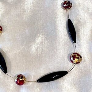 Lux Red Murano Glass Necklace